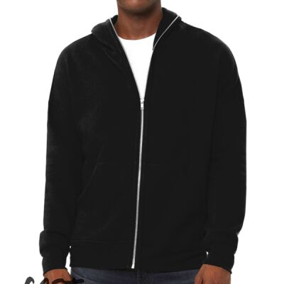 FWD Fashion Unisex Full-Zip Fleece with Zippered Hood Thumbnail