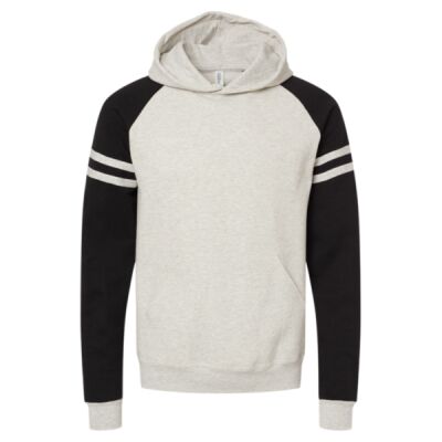 Unisex Nublend® Varsity Colorblocked Raglan Hooded Sweatshirt Thumbnail