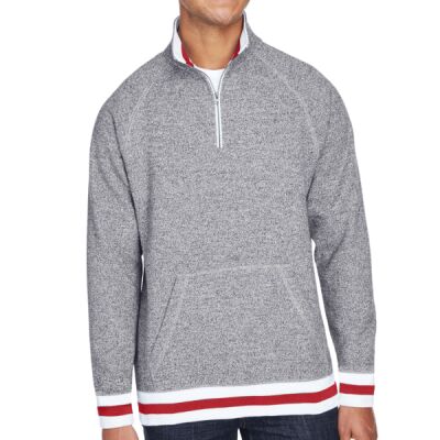 Adult Peppered Fleece Quarter-Zip Thumbnail