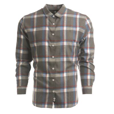 Ladies' Yarn-Dyed Long Sleeve Plaid Flannel Shirt Thumbnail