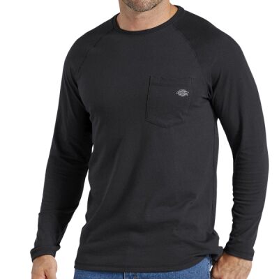 Men's Tall Temp-iQ Performance Cooling Long Sleeve Pocket T-Shirt Thumbnail