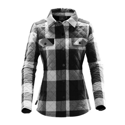 WOMEN'S QUILTED PLAID SHACKET Thumbnail