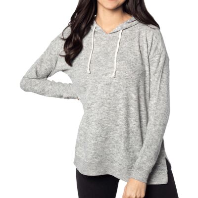 Ladies' Cozy Tunic Hooded Sweatshirt Thumbnail