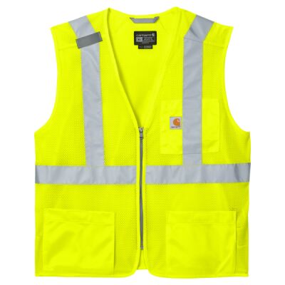 Ansi Class 2 Mesh Zip Front Vest Thumbnail