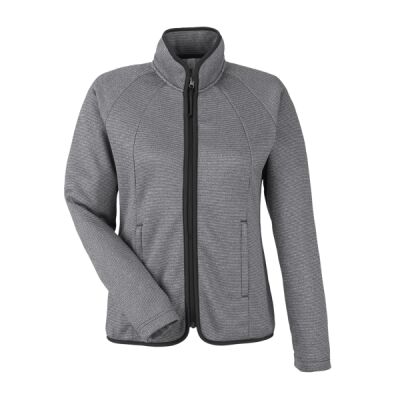 Ladies' Venture Heathered Stripe Full-Zip Thumbnail