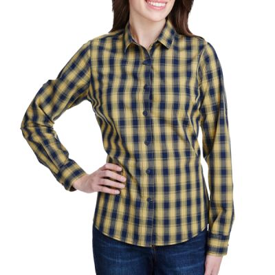 Women's Mulligan Check Cotton Dress Shirt Thumbnail