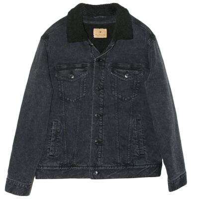 Unisex Sherpa-Lined Denim Jacket Thumbnail