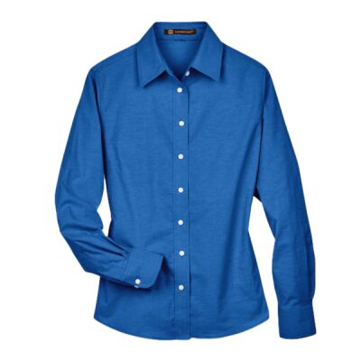 Women's Long Sleeve Oxford Dress Shirt Thumbnail