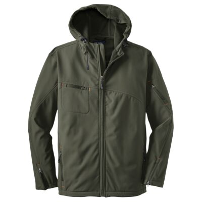 Textured Hooded Soft Shell Jacket Thumbnail