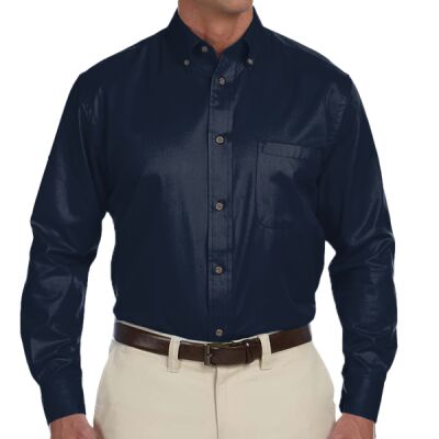 Men's Tall Easy Blend™ Long-Sleeve Twill Shirt with Stain-Release Thumbnail