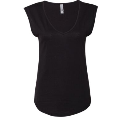 Women's Festival Sleeveless Deep V-Neck T-Shirt Thumbnail