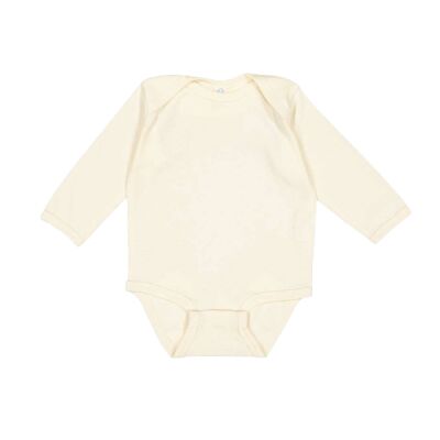 Infant Long Sleeve Baby Rib Bodysuit Thumbnail