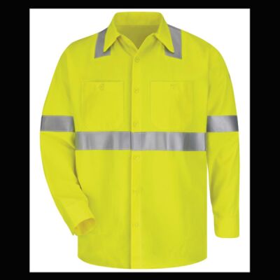 Men's High Visibility Long Sleeve Work Shirt Thumbnail