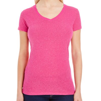 Ladies' Glitter V-Neck T-Shirt Thumbnail