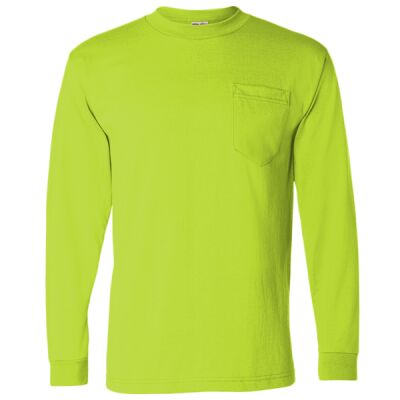Unisex USA-Made 50/50 Long Sleeve Pocket T-Shirt Thumbnail