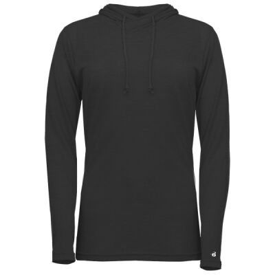 Women's Tri-Blend Surplice Long Sleeve Hooded T-Shirt Thumbnail
