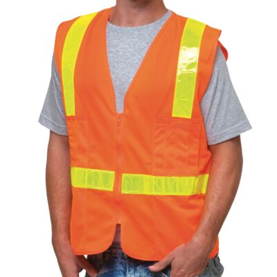 Unisex USA-Made ANSI Solid Surveyor's Vest Class 2 Thumbnail