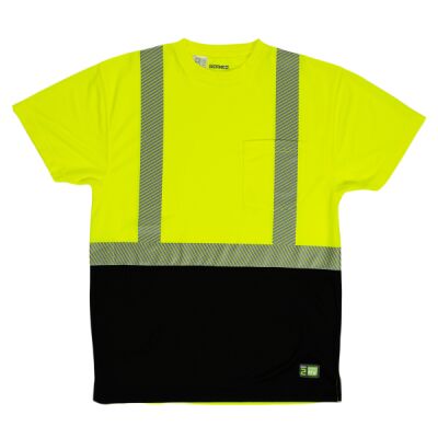 Unisex Hi-Vis Class 2 Color Blocked Pocket T-Shirt Thumbnail
