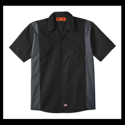 Men's Industrial Colorblocked Short Sleeve Shirt Thumbnail