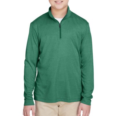 Youth Zone Sonic Heather Performance Quarter-Zip Thumbnail