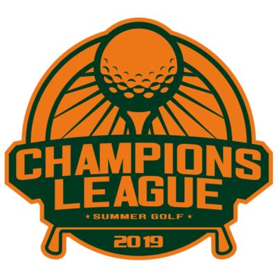 Champions League Summer Golf logo template Thumbnail