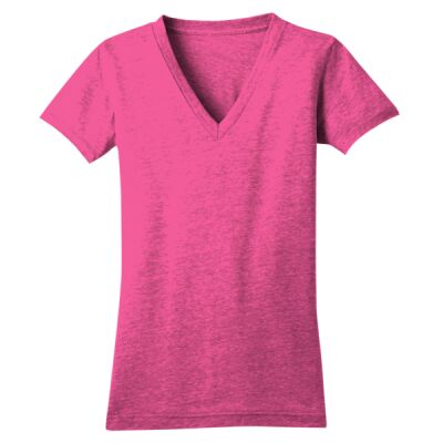 Juniors Tri Blend V Neck Tee Thumbnail