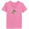 Ladies ComfortSoft® V Neck T Shirt Thumbnail