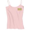 Juniors 1x1 Rib Spaghetti Strap Tank Thumbnail