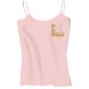 Juniors 1x1 Rib Spaghetti Strap Tank Thumbnail