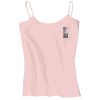 Juniors 1x1 Rib Spaghetti Strap Tank Thumbnail