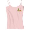 Juniors 1x1 Rib Spaghetti Strap Tank Thumbnail