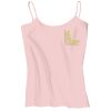 Juniors 1x1 Rib Spaghetti Strap Tank Thumbnail