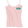 Juniors 1x1 Rib Spaghetti Strap Tank Thumbnail