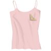 Juniors 1x1 Rib Spaghetti Strap Tank Thumbnail