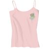 Juniors 1x1 Rib Spaghetti Strap Tank Thumbnail