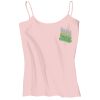Juniors 1x1 Rib Spaghetti Strap Tank Thumbnail